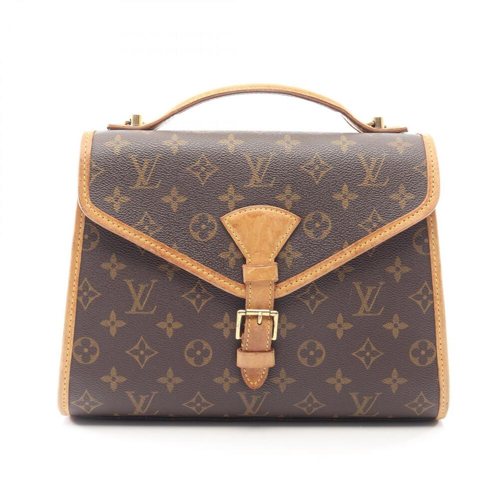 Louis Vuitton Bel Air Handbag canvas leather Monogram brown